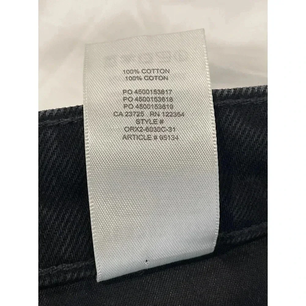 Aritzia Sunday Best‎ Zola Mom Jean Size 6 Black High Rise Tapered Leg